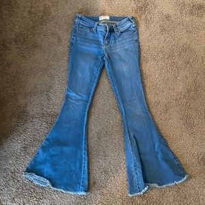 Free People | Super Flare Denim Jeans | Size 26 | Altered to fit 5'5